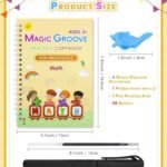 Magic Practice Copybook Set for Kids with Magic Pen and Refills