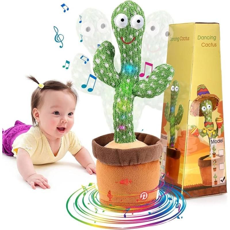 Dancing and Talking Dancing and Talking Cactus Toy – 120 Songs Musical Plush Toy