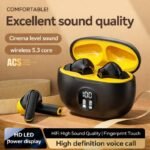 TWS Wireless Earbuds with LED Display – Bluetooth 5.3 ENC Noise Cancellation